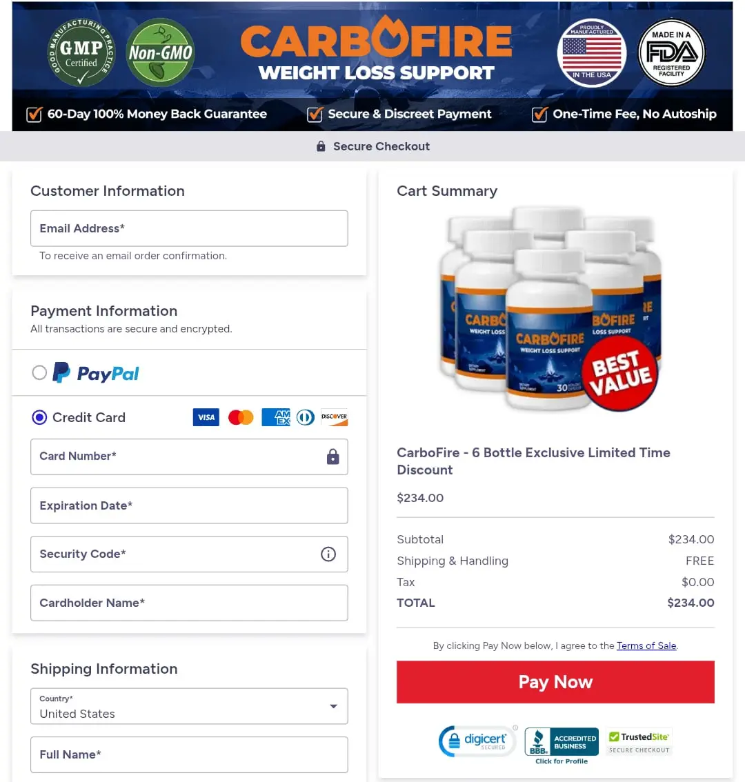 carbofire order